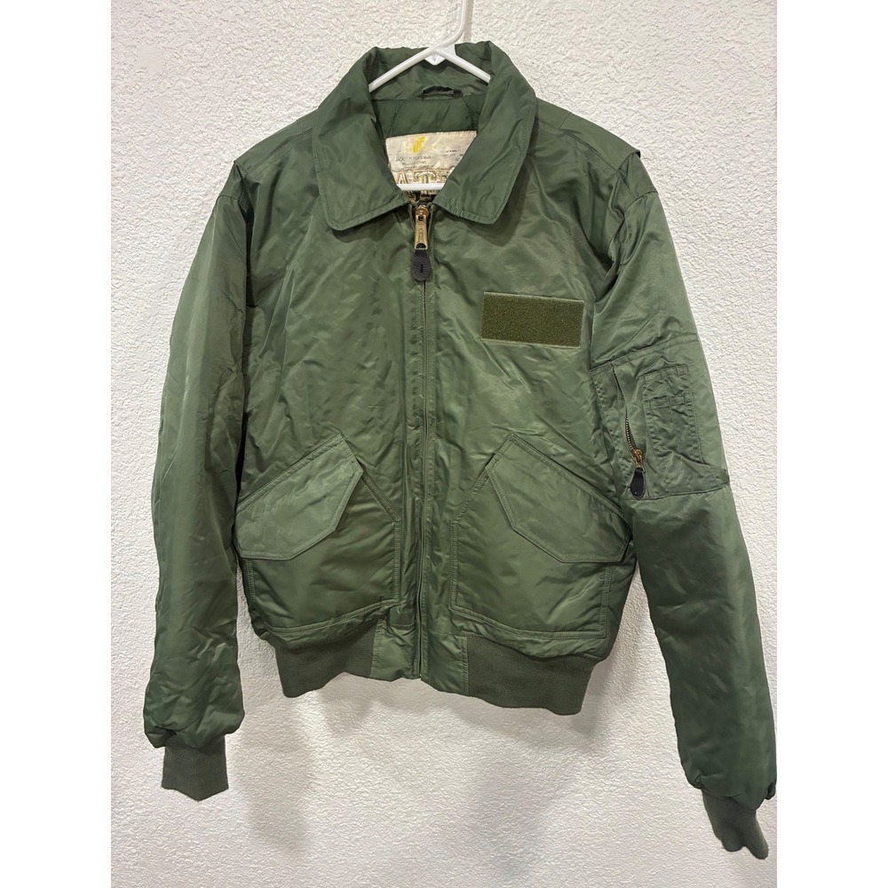 Rothco MA-1 Flight Jacket Men's Large MIL-J-6141 USAF Helitack Rappeller.